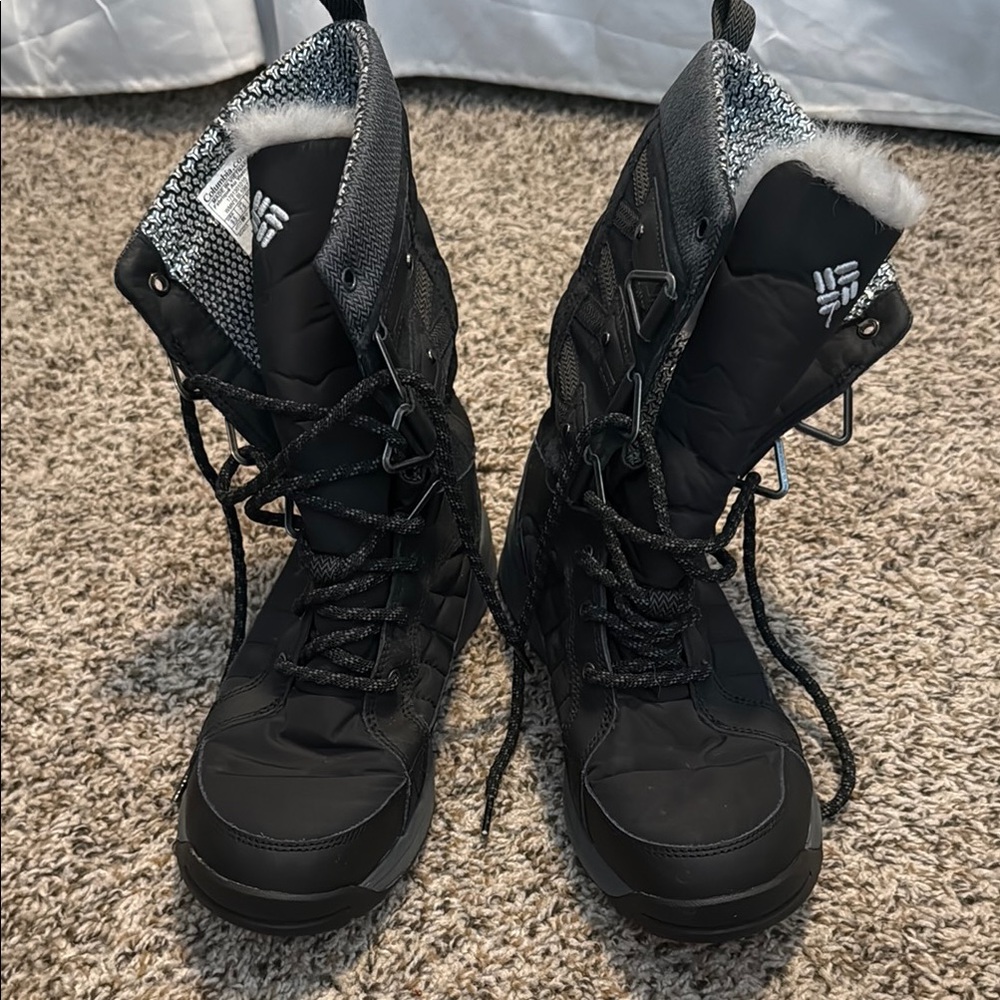 Columbia Meadows Omni Heat 3D Insulated Winter Snow Boots Black